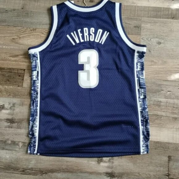 Allen Iverson Georgetown Hoyas 1995-96 Mitchell & Ness Authentic Swingman Jersey - Picture 7 of 9